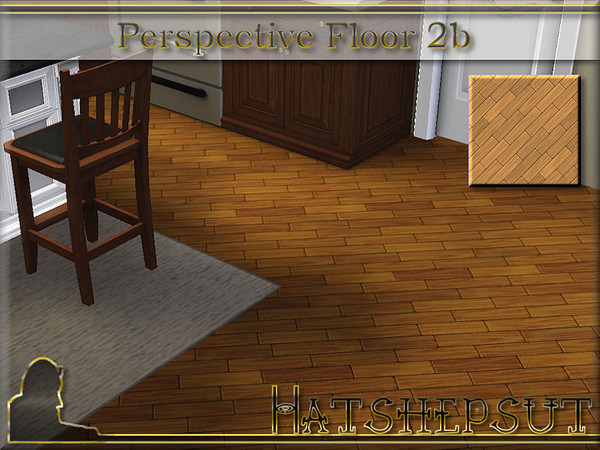 Sims 3 — Perspective Floor 2b by hatshepsut — Attractive wood floor pattern