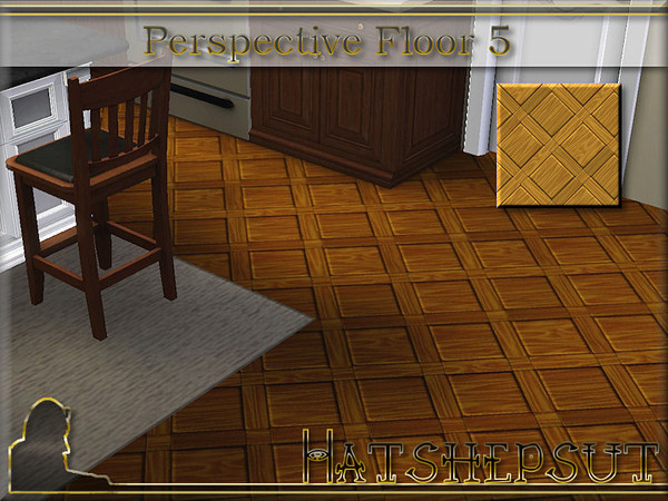 Sims 3 — Perspective Floor 5 by hatshepsut — Attractive wood floor pattern