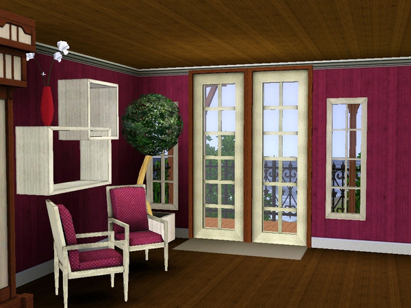 Sims 3 — Urban Loft Pattern Set - Vertical Wood 4 by lilliebou — Vertical wood pattern, one recolorable channel