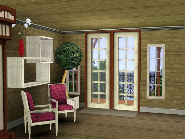 Sims 3 — Urban Loft Pattern Set - Horizontal Wood 5  by lilliebou — Horizontal wood pattern, one recolorable channel