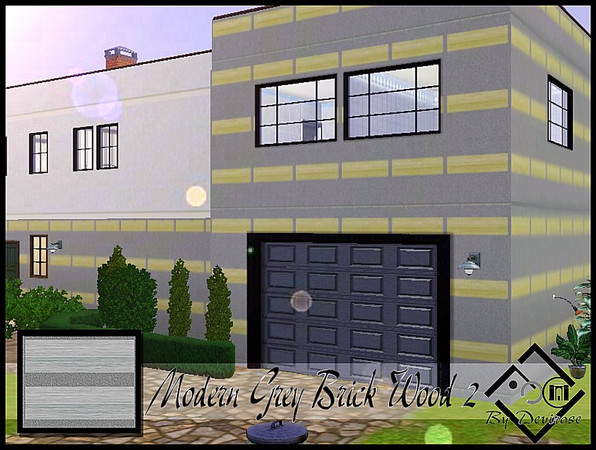 Sims 3 — Modern Grey BrickWood2 by Devirose — by Devirose