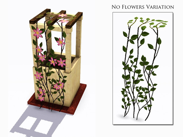 Sims 3 — Tall Clematis by sim_man123 — Tall Clematis, made for placement with my Square Well. Made by sim_man123 from
