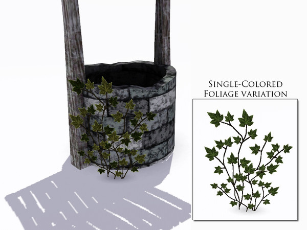 Sims 3 — Short Ivy by sim_man123 — Short Ivy, made for placement around my Decorative Wells. Can be used against fences,