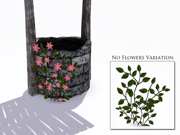Sims 3 — Clematis by sim_man123 — Clematis, made for placement around my Decorative Wells. Can be used against fences,