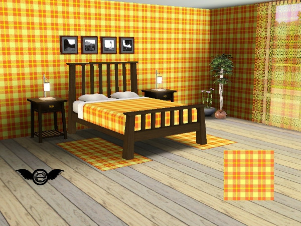 Sims 3 — Country Pattern Set yellow - Tartan by engelchen1202 — Country Pattern Set yellow - Tartan by