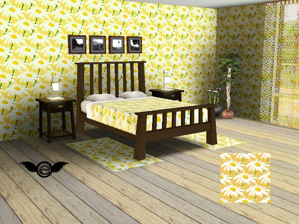 Sims 3 — Country Pattern Set yellow - daisies big by engelchen1202 — Country Pattern Set yellow - daisies big by