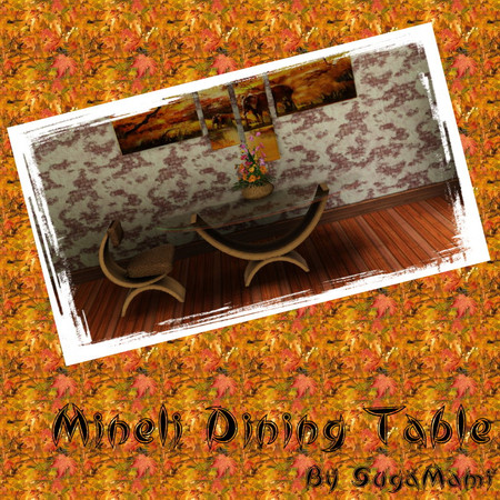 Sims 3 — Mineli Dining Table by sugamami — By SugaMami