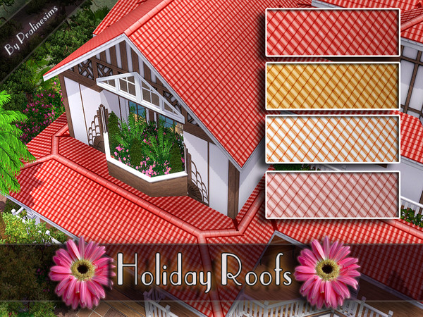 Sims 3 — Holiday Roofs by Pralinesims — By Pralinesims
