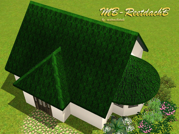 Sims 3 — MB-ReetdachB by matomibotaki — MB-ReetdachB, thatched roof for teh sims 3 by matomibotiaki