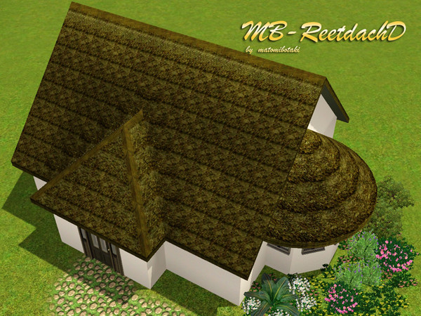 Sims 3 — MB-ReetdachD by matomibotaki — MB-ReetdachD. thatched roof for the sims3 by matomibotaki.