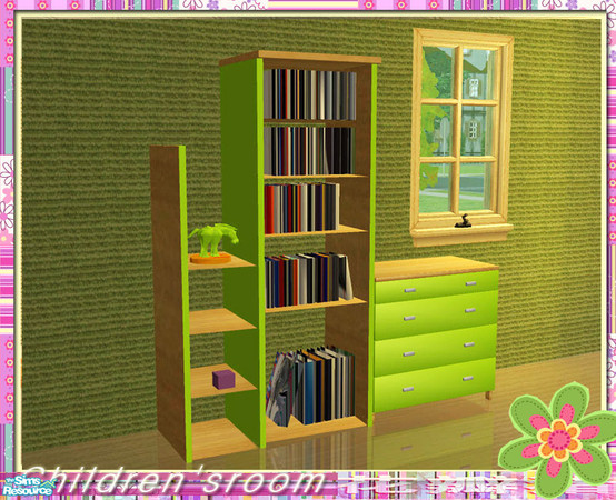 Sims 2 — Huabanzhu~Childrens/room - bookcase by huabanzhu — 