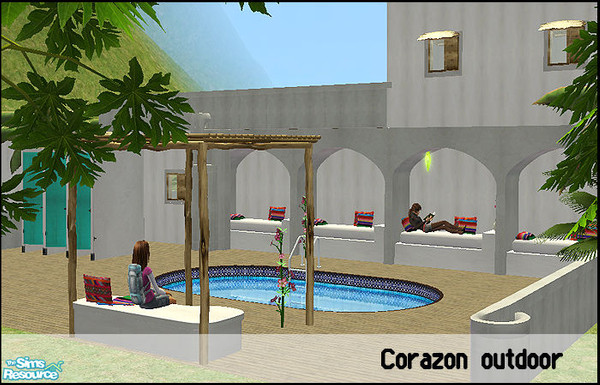 Sims 2 — Corazon by steffor — the outdoor items and basics
