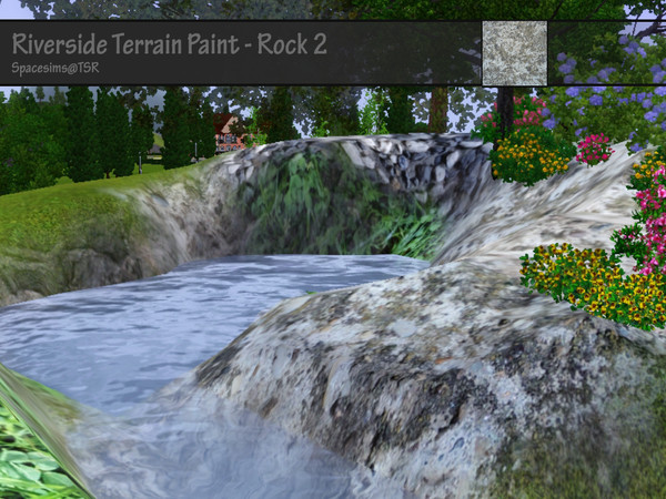 Sims 3 — Riverside Rock 2 - by Spacesims by spacesims — Please do not re-upload my creations nor claim them as your own!