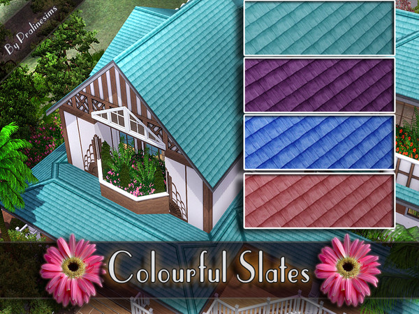 Sims 3 — Colourful Slates by Pralinesims — By Pralinesims 