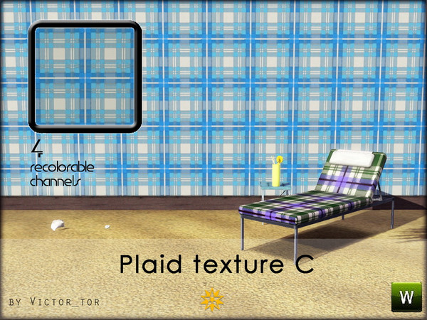 Sims 3 — Plaid texture C by victor-tor — 