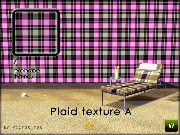 Sims 3 — Plaid texture A by victor-tor — 