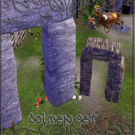 Sims 3 — Dolmen Set by murfeel — The silver light of the full moon rises over the moors of Sunset Valley on a solstice
