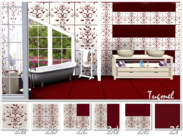 Sims 3 — Tiles Pattern Set-02 by TugmeL — 6 Variant Tiles Patterns