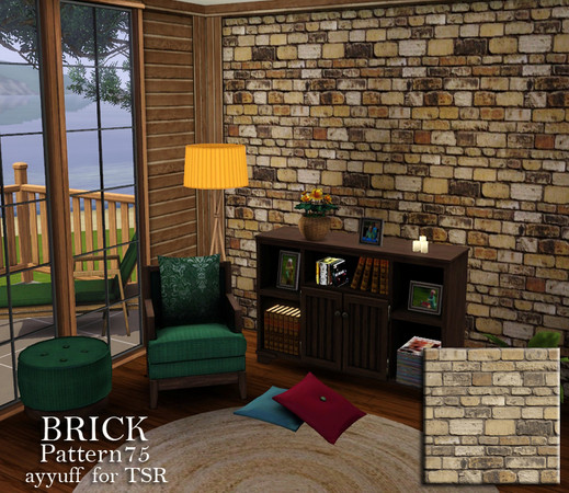 Sims 3 — Brick Pattern75 by ayyuff — Brick Pattern75