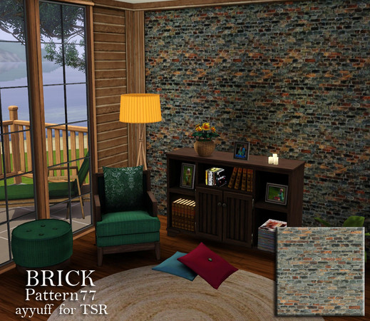 Sims 3 — Brick Pattern77 by ayyuff — Brick Pattern77