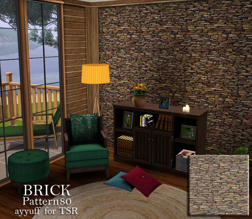 Sims 3 — Brick Pattern80 by ayyuff — Brick Pattern80