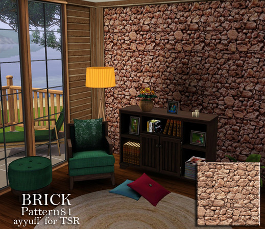 Sims 3 — Brick Pattern81 by ayyuff — Brick Pattern81