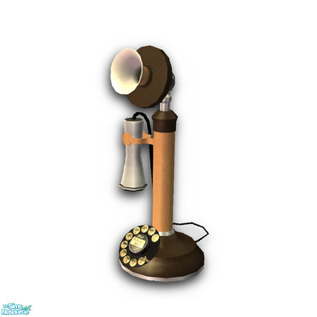 Sims 2 — A_G Clutter Set by Padre — Items include an antique cathedral style radio, antique telephone, (both upright and