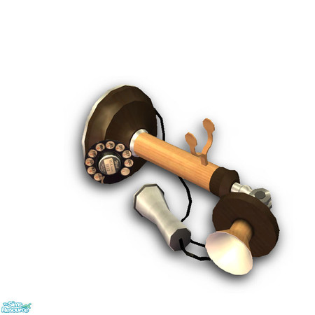 Sims 2 — A_G Clutter Set by Padre — Items include an antique cathedral style radio, antique telephone, (both upright and
