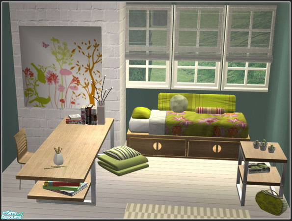 Sims 2 — Oala teens in green by mirake — You know me, I need to recolor :)