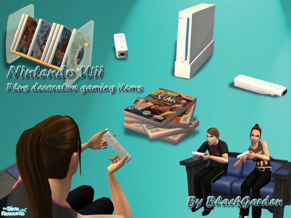 Sims 2 — Nintendo Wii Starter Set by BlackGarden — Nintendo\'s latest home console offering remade for the Sims 2. This