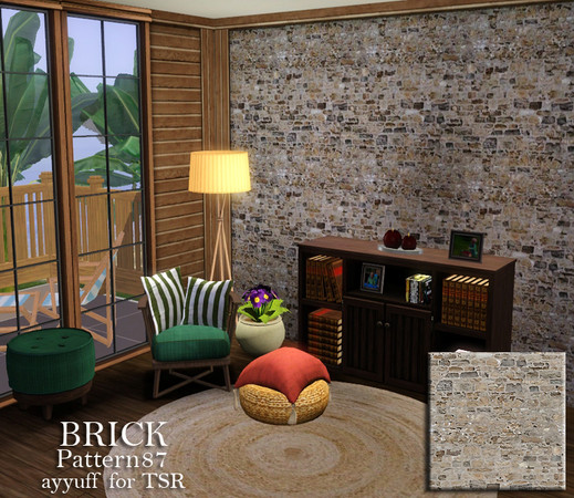 Sims 3 — Brick Pattern87 by ayyuff — Brick Pattern87