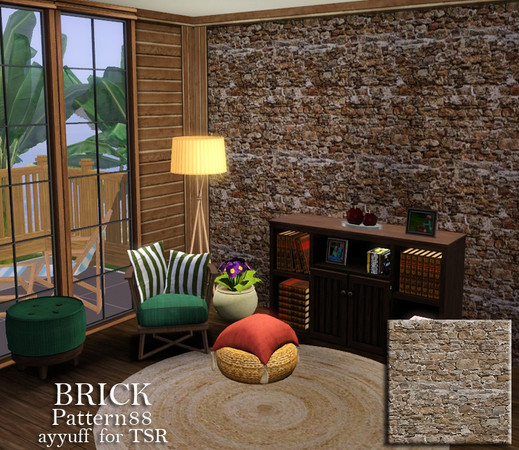 Sims 3 — Brick Pattern88 by ayyuff — Brick Pattern88
