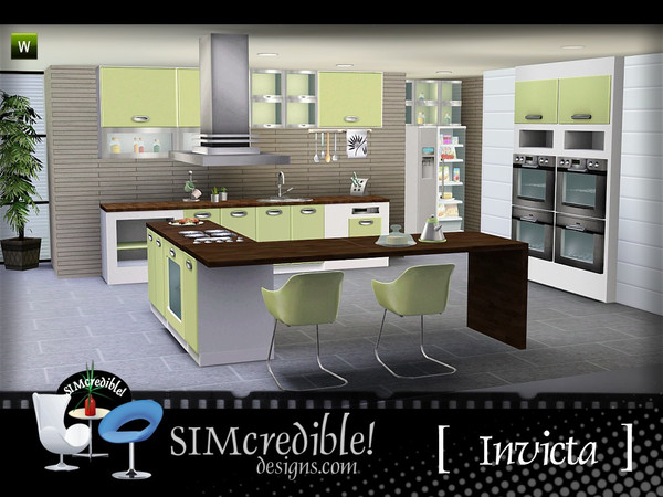 Sims 3 — Invicta Kitchen by SIMcredible! — A modern kitchen for your sim homes ^^ by SIMcredibledesigns.com