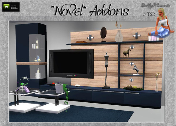 Sims 3 — Novel Addons by BuffSumm — A Set containing some different stuff for the Living and Diningroom to have more