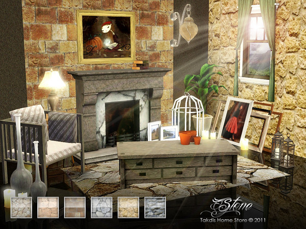 Sims 3 — Stone Set by Takdis — Requires: Only Main Game