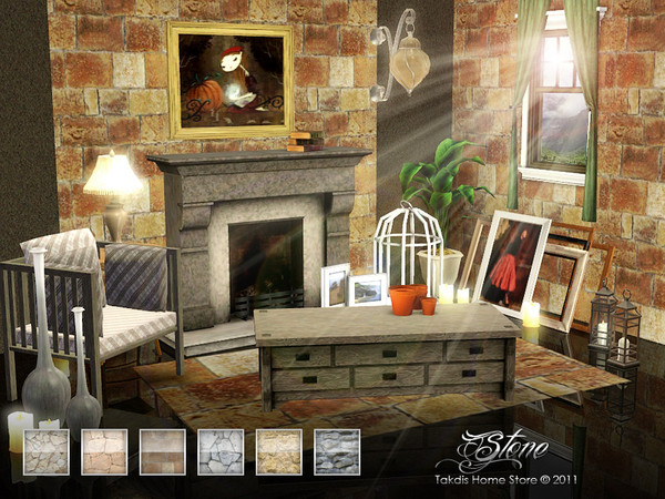 Sims 3 — Stone Set 3 by Takdis — Requires: Only Main Game