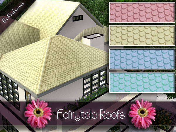 Sims 3 — Fairytale Roofs by TSR Archive — This set contains four sweet roof recolours! We hope you like them!