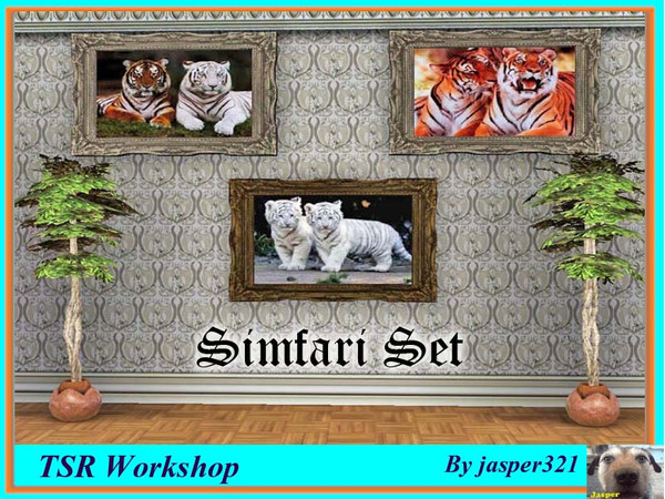 Sims 3 — Simfari Set by jasper321 — A set of paintings with a safari (Simfari) theme