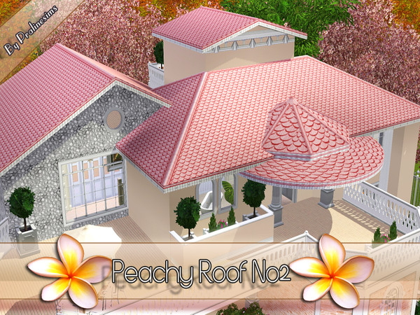Sims 3 — Peachy Roof 2 by Pralinesims — By Pralinesims