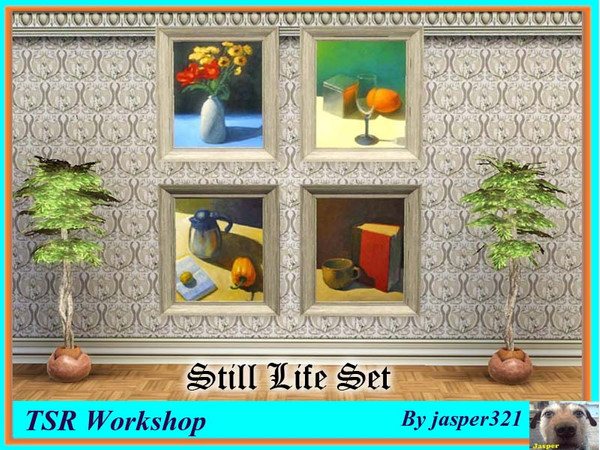 Sims 3 — Still Life Set by jasper321 — A selection of paintings with a still life theme.