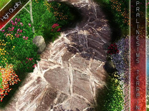 Sims 3 — Rough Stone Terrain  by Pralinesims — By Pralinesims