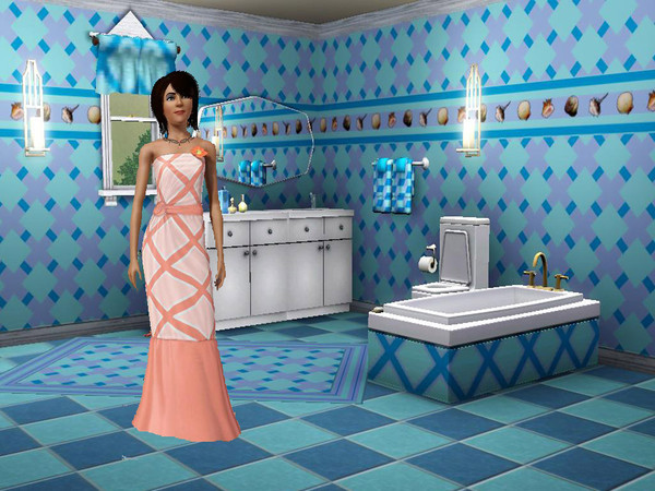Sims 3 — Geometric Shells by Rennara — This is a Borders and More combination of 3 patterns...1 border with 4 shell