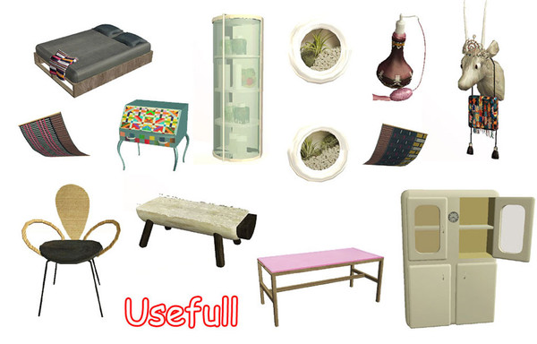 Sims 2 — Usefull by steffor — some usefull clutter for the sims, I really adore the easel ;-)