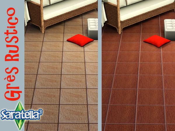 Sims 3 — Gres_rustico by saratella — for all who love the rustic floors
