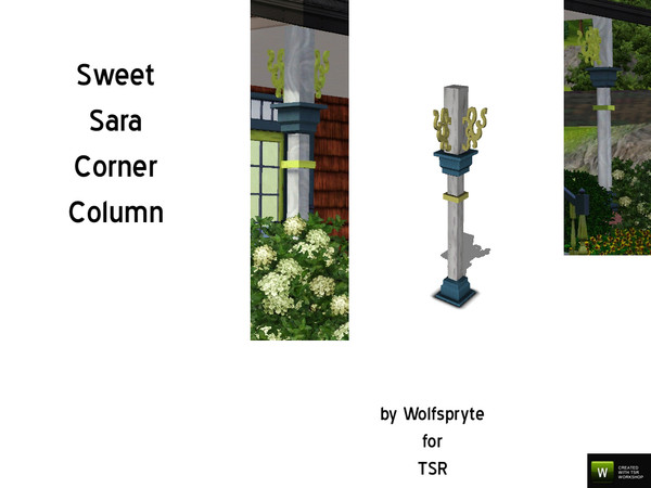 Sims 3 — Sweet Sara Corner Column by wolfspryte — part of the Sweet Sara Build Set - a request from Degera
