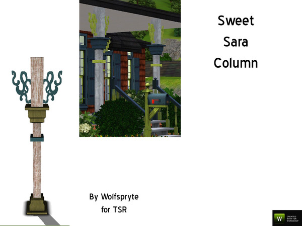 Sims 3 — Sweet Sara Column by wolfspryte — part of the Sweet Sara Build Set - a request from Degera