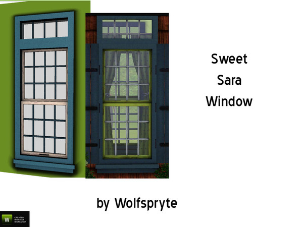 Sims 3 — Sweet Sara Window 1 by wolfspryte — part of the Sweet Sara Build Set - request by Degera