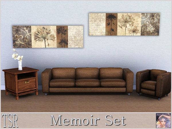 Sims 3 — Memoir Set by ziggy28 — A set of 2 painting by the artist Keith Mallett. TSRAA
