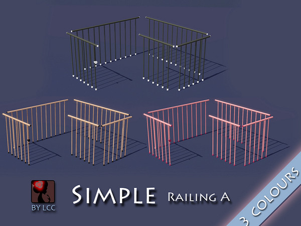 Sims 3 — SimpleRailingA by LCC by lchenchen — SimpleRailingA by LCC
