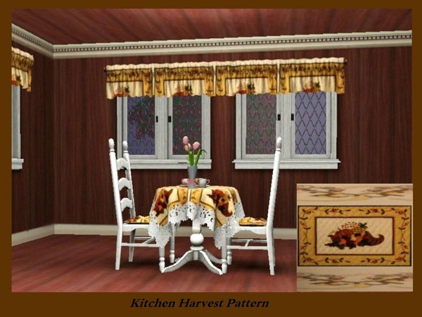 Sims 3 — KitchenHarvestPattern by Denise_Designs — Denise Designs